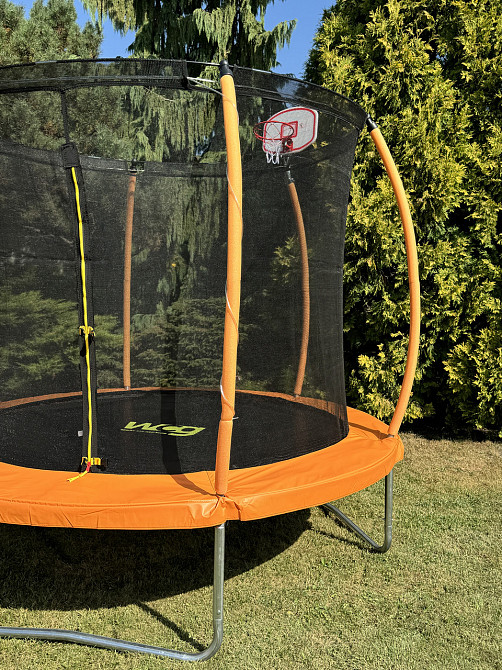 Батут WCG 245 см із внутрішньою захисною сіткою та LED підсвіткою 8FT (W-0803) Київ - фото 5