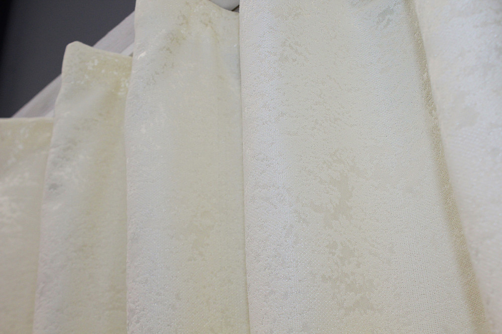 Комплект коротких штор VR-Textil Лен мрамор Pavliani № 1172ш Кремовый 130х170 см 2 шт (35-0068) Киев - изображение 8