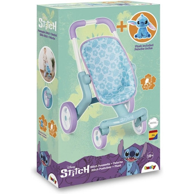 Коляска для кукол Smoby Стич. Прогулка с поворотными колесами и мягкой игрушкой (7600251225) Винница - изображение 2