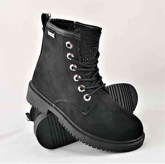 Зимові Черевики Черні Напівчоботи на хутрі Блискавки (розміри: 36) ВідеоОбзор — 820 Дніпро