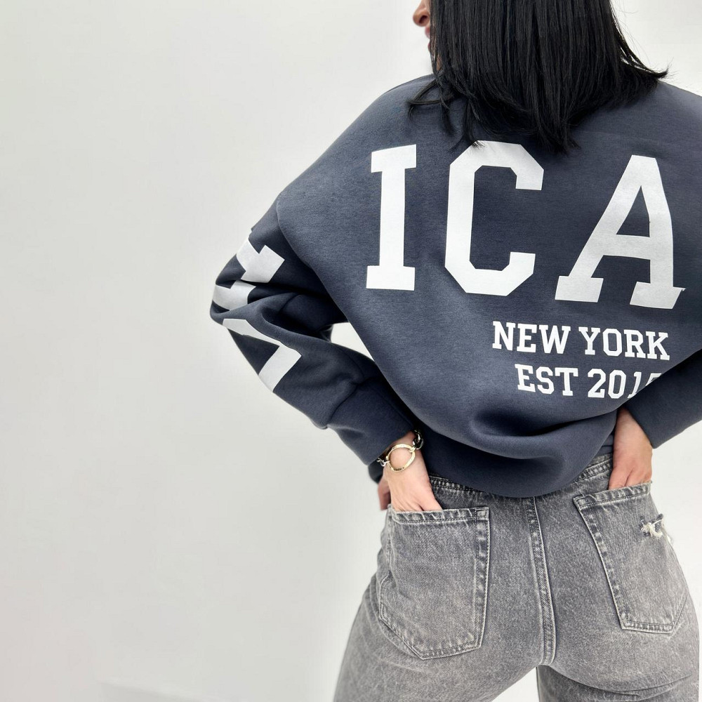 Жіночий утеплений батник "Noise" оптом | Батал Графіт, 50-52 Київ - фото 4