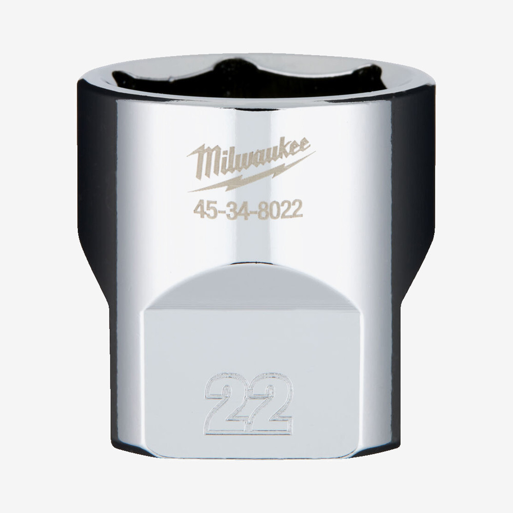 Головка хромована метрична 3/8'' MILWAUKEE, 22мм Одеса - фото 1