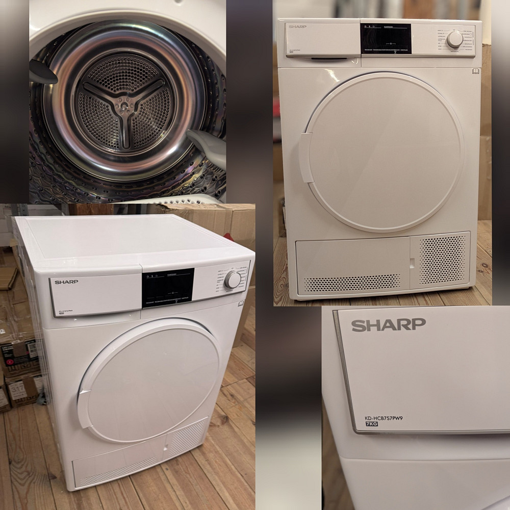 Конденсаторна сушильна машина Sharp KD-HCB7S7PW9-DE / B / 7 кг Луцк - изображение 1