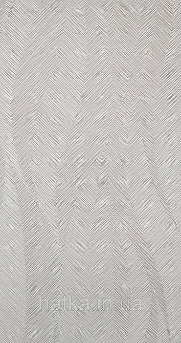 Шпалери вінілові на флізеліні Grandeco Time метрові абстракція структурні хвилі смуги сірі блакитні срібло Київ - фото 1