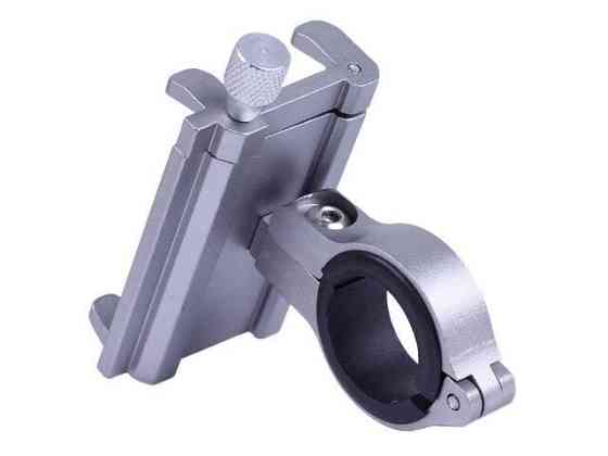 Держатель телефона HFCM-16  (крепление на руль),  алюминий, серый Мукачево
