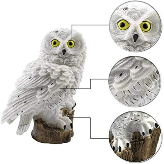 Садовий світильник на сонячній батареї 41 см, "Сова" / Газонний світильник / Вуличний ліхтар у вигляді сови Київ