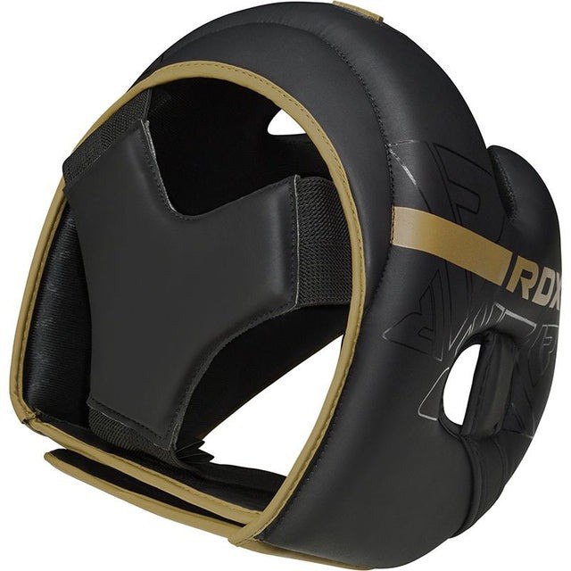 Боксерський шолом RDX F6 KARA Matte Golden XL (капа у комплекті) Каменское - изображение 5