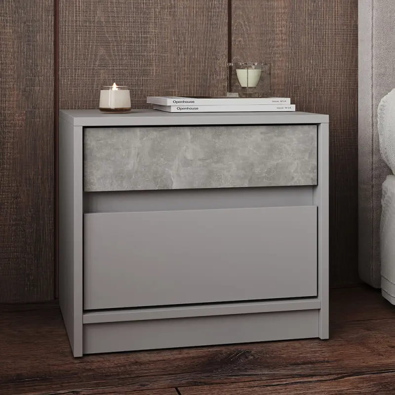 Тумба прикроватная Эверест Стайл-500 50,2х39х44,2 см Кашемир/Бетон (DTM-071155) Днепр - изображение 3