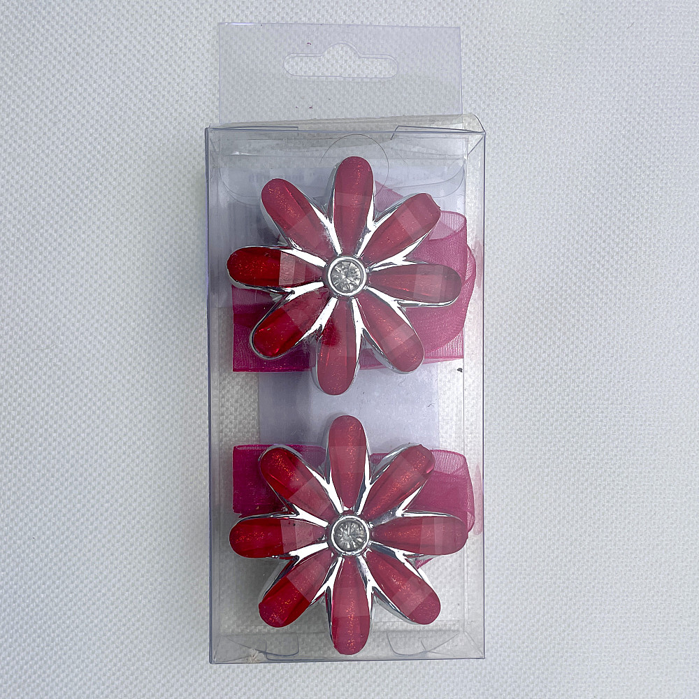 Магніти для штор та гардин "Квітка" набір 2 шт Червоний (81-255) Київ - фото 8