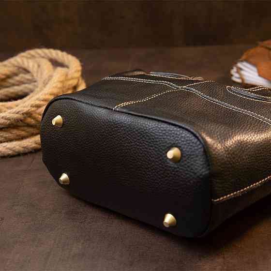 Сумка жіноча на блискавці флотар Чорна (Vintage) Київ