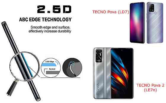 Захисне скло ArmorGlass для TECNO Pova (LD7), Pova 2 (LE7n) – стійке до подряпин та ударів Київ