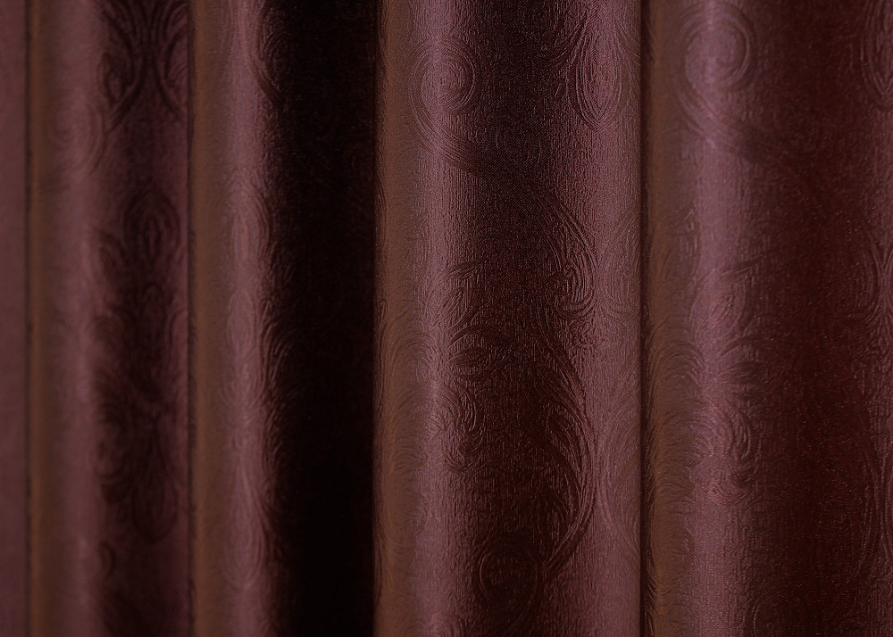Комплект готовых штор VR-Textil Софт № 1444ш 135х270 см 2 шт Бордовый (39-015) Киев - изображение 7
