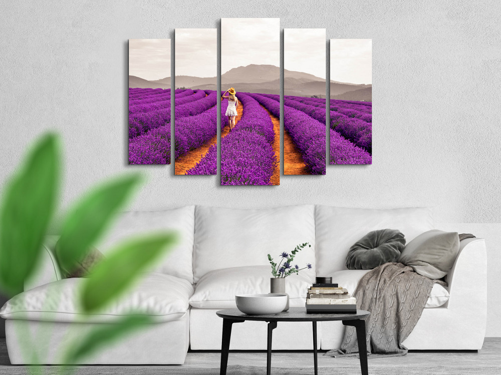 Модульная картина в гостиную / спальню Лавандовое поле Art-399_5 ( 80х118см ) Киев - изображение 3
