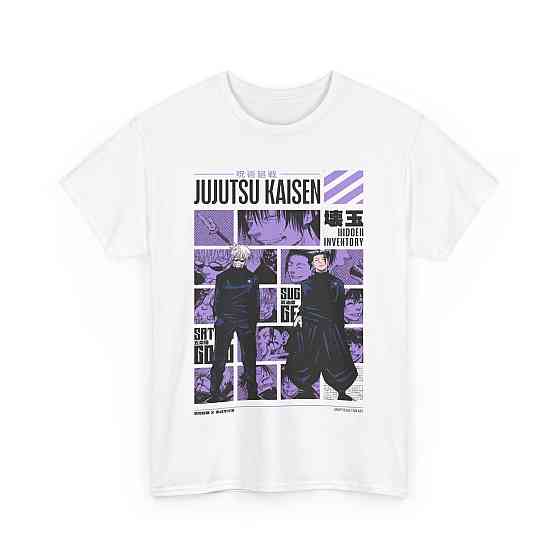 Футболка аниме Магическая битва оверсайз (S/M/L) Черний AnimeJ0066 Днепр