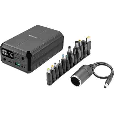 Батарея универсальная Sandberg 27000mAh Laptop DC1224v 84W, PD/100W, QC/3.0, QI/10W, PowerThrough (421-13) Винница