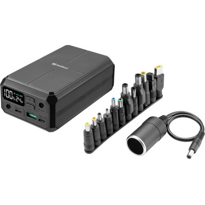 Батарея универсальная Sandberg 27000mAh Laptop DC1224v 84W, PD/100W, QC/3.0, QI/10W, PowerThrough (421-13) Винница - изображение 4