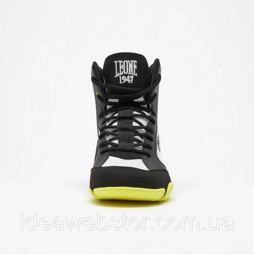 Боксерки Leone Premium Black/Lime мужские боксерские ботинки для бокса тренировок и ринга легкие с противоскользящей подошвой 43 Киев - изображение 5