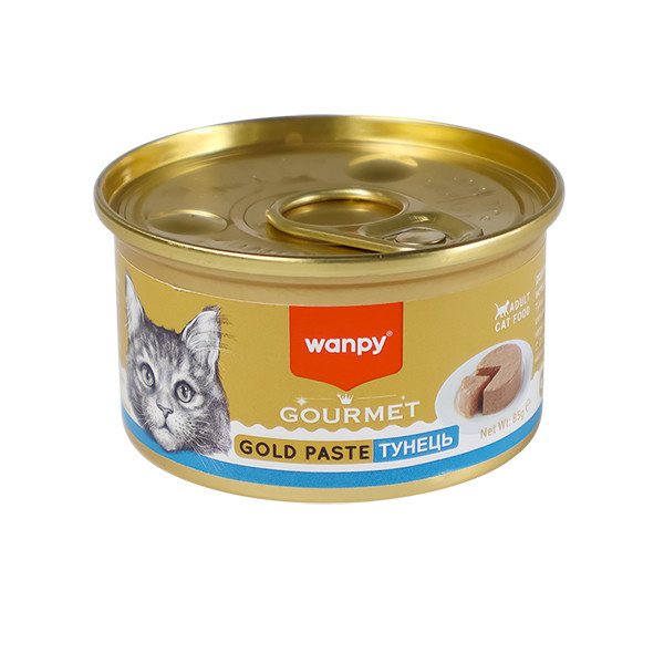 Wanpy Gourmet Gold Paste Tuna ВАНПІ ТУНЕЦЬ консерви для котів паштет, банка 85г Київ - фото 1