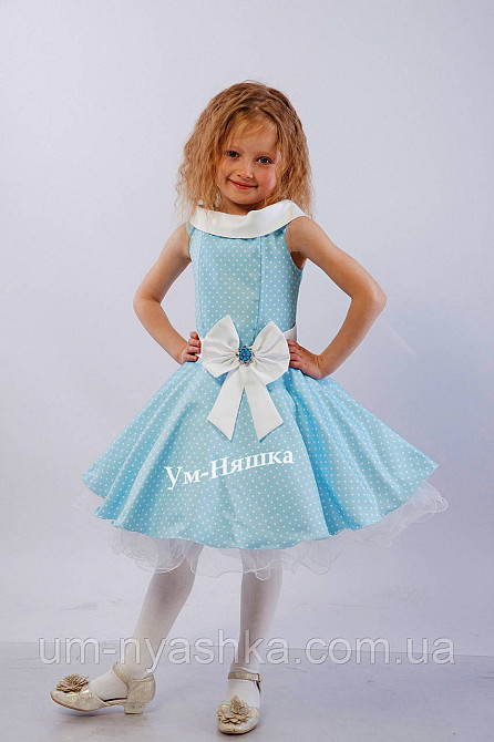 Стиляги детское нарядное платье в горох Кривой Рог - изображение 3