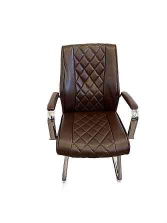 Офисное кресло конференционное Tehforward Dionis CF хром Темно-Коричневое Киев