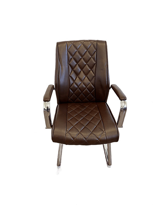 Офисное кресло конференционное Tehforward Dionis CF хром Темно-Коричневое Киев - изображение 2