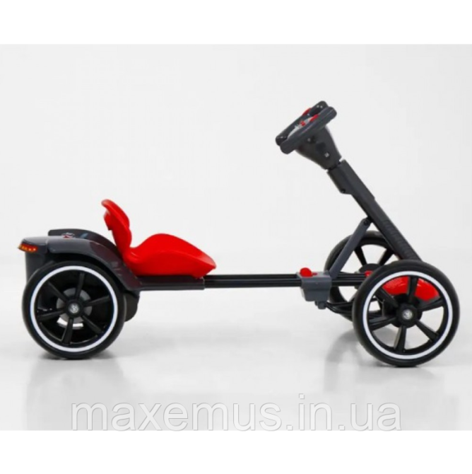 Детский электрокарт Spoko SP-V17 Красный - машинка на аккумуляторе с пультом ДУ и мягкими EVA колесами для детей 3-8 лет Мостиска - изображение 7