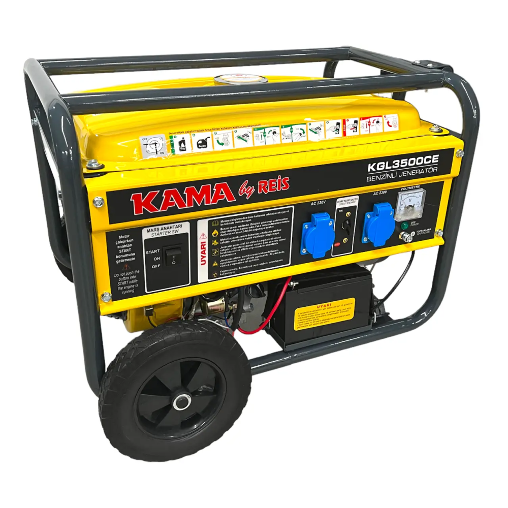 Электро генератор Kama KGL3500CE с электростартером 2.8кВт Киев - изображение 3