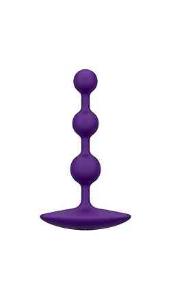 Анальне намисто Romp Amp Dark Purple, силікон, макс. діаметр 2,6 см Sex Aura Київ