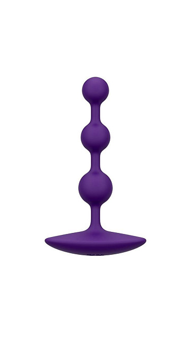 Анальне намисто Romp Amp Dark Purple, силікон, макс. діаметр 2,6 см Sex Aura Київ - фото 1