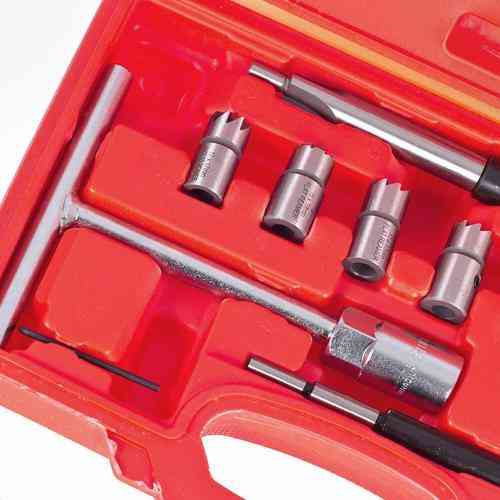 Комплект фрез для чищення седел форсунок, 10 предм(КФ-3015) Alloid Одесса