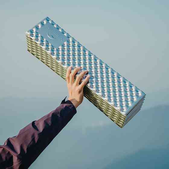 Килимок подвійний складаний IXPE Naturehike CNK2450WS044 алюмінієва плівка (200x120х1.8 см) Зелений Вінниця