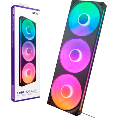 Кулер для корпуса NZXT F360 RGB Core Fan (Single Frame) - Black (RF-U36HF-B1) Винница - изображение 2