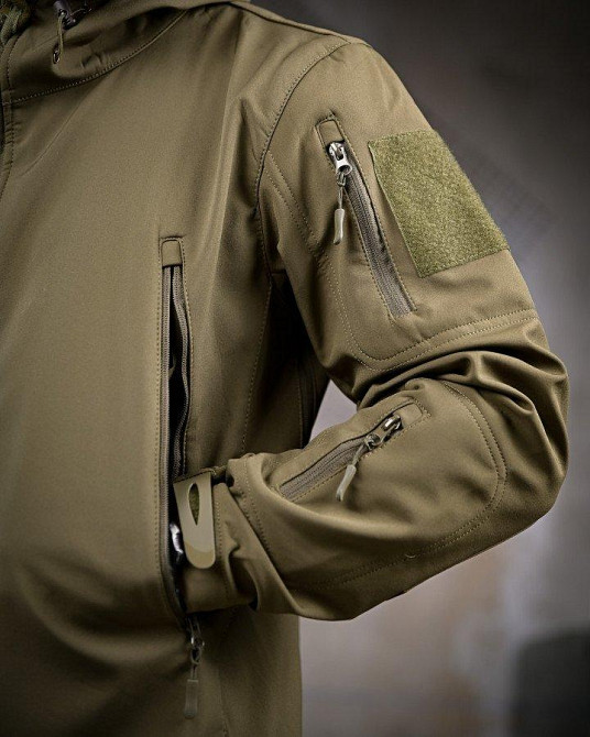 Тактична куртка софтшел LINKOLN олива ПП7948 Одеса - фото 3