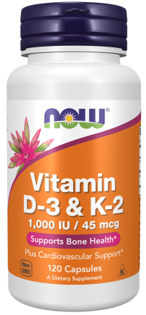 Витамин D3 с витамином К2 (Vitamin D3&K2) 1000 МЕ/45 мкг 120 капсул Киев