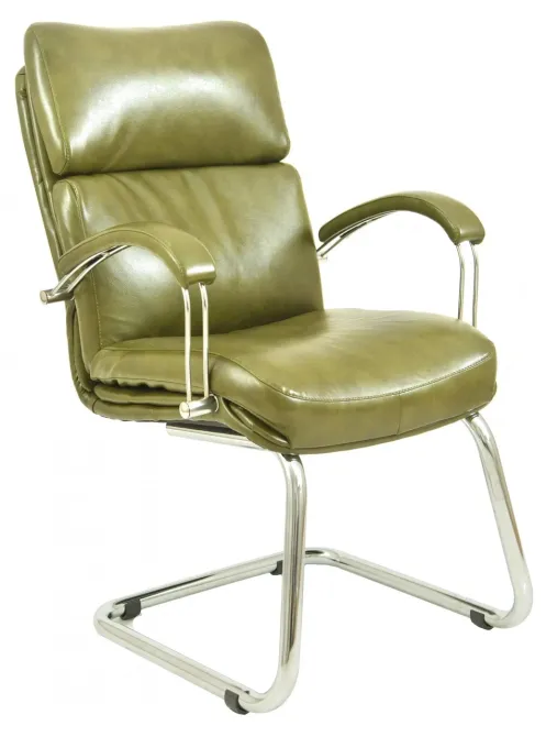 Офісне Конференційне Крісло Richman Dakota Madras Olive CF Хром Оливковий Київ - фото 1