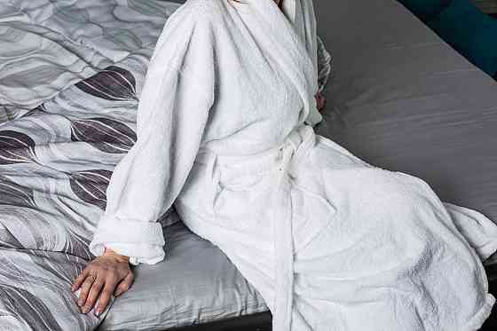 Ecotton Халат готельний Ecotton XXL махровий білий з поясом універсальний White Київ