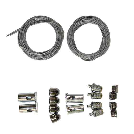 Тросовий підвіс   для LED панелі  1 м  (4 троси/набір), срібний Дніпро