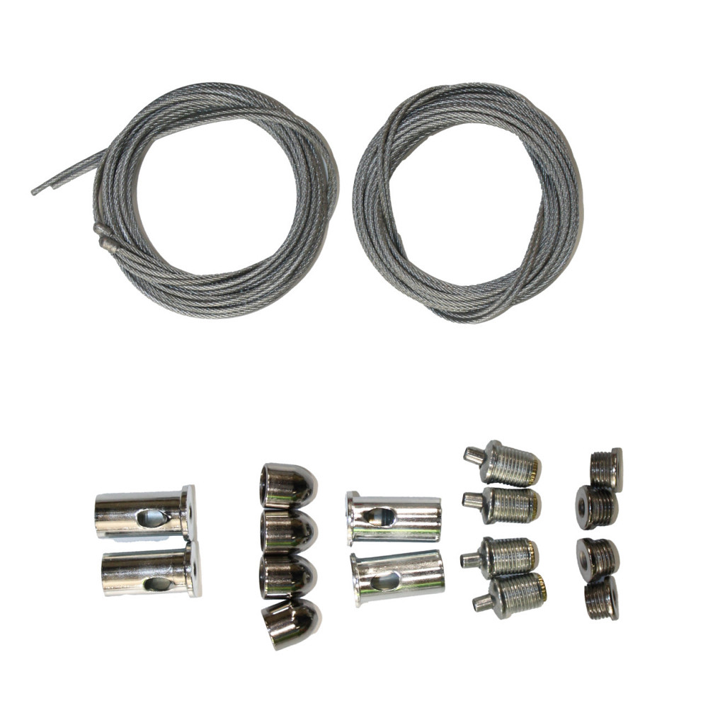 Тросовий підвіс   для LED панелі  1 м  (4 троси/набір), срібний Дніпро - фото 1