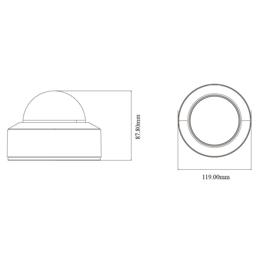 IP-відеокамера 4Mp TVT TD-9541S4-C(D/PE/AW2) f=2.8mm, ІЧ+LED-підсвічування, з мікрофоном (77-00449) Київ - фото 3