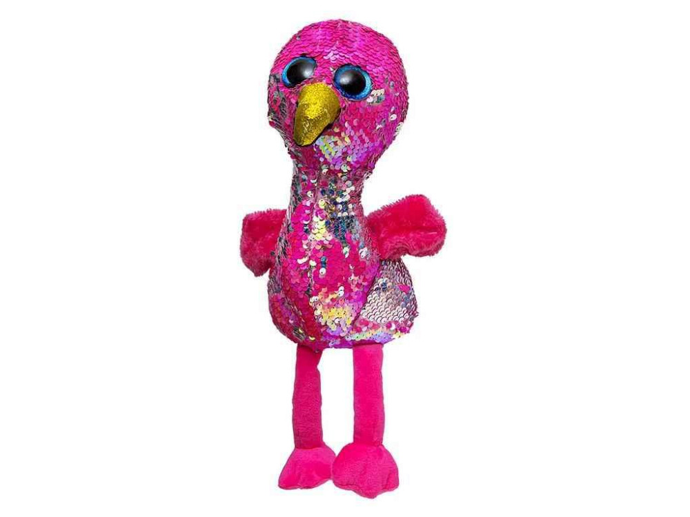 Мягкая игрушка 25см розовый глазустик в пайетках PL1905 ТМ 7TOYS Киев - изображение 1