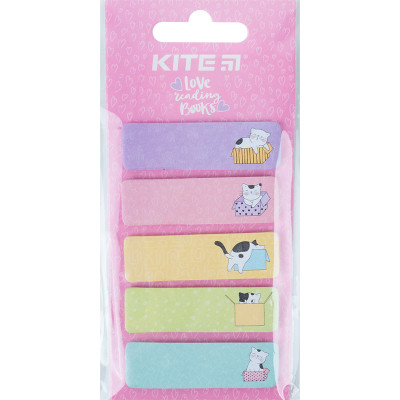 Стикер-закладка Kite бумажная с рисунком Cats 100шт, 5х20 шт (K23-480-1) Винница - изображение 2