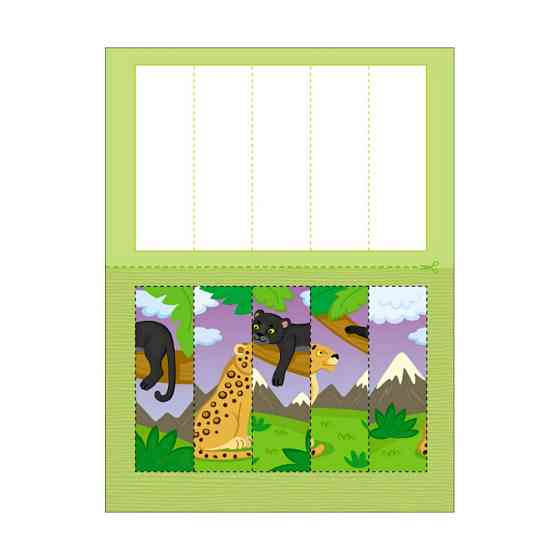 Розвиваючі зошити "Зоопарк" 20412 пазли-розрізалки Вінниця