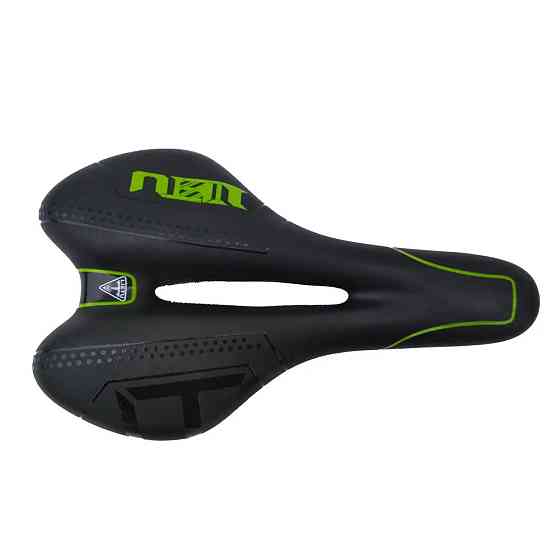 Сідло для велосипеда Feel Fit ZD-007-1 чорно-зелений Бровари