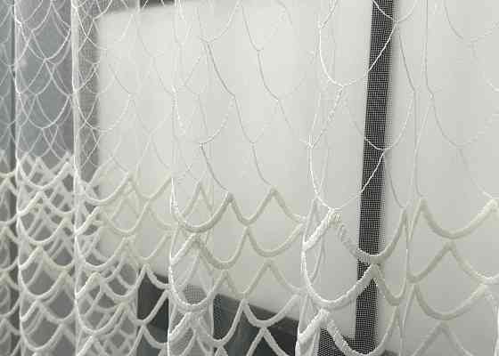 Тюль VR-Textil 1893т Фатин з вишивкою та люрексом Бежевий 300х150 см (40-260) Київ