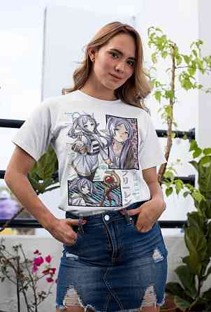 Футболка аниме Аниме Гифтс Ферн Старк оверсайз (S/M/L) Черний AnimeJ0112 Днепр