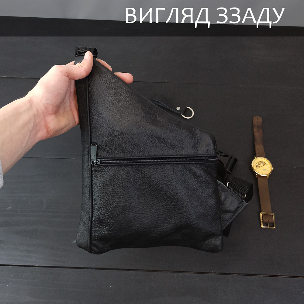 Шкіряна сумка крос-боді, Сумка шкіряна чоловіча крос-боді для активного способу життя AT-68 Івано-Франківськ - фото 1