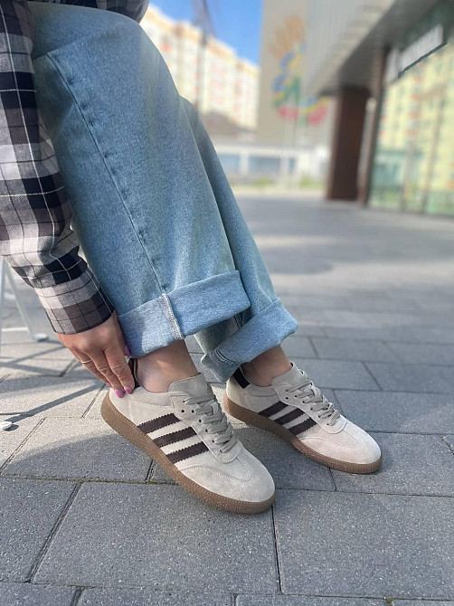 Кеди жіночі Notta bene K-0424 бежеві (весна-осінь, замша натуральна) (5822) 40 Київ - фото 1