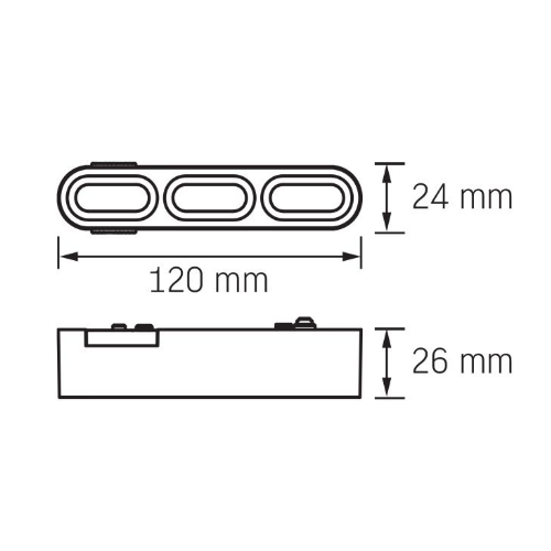 LED Світильник магнітний трековий 5,5W 4000К 48V чорний VL-TRMS-LD13B Videx Житомир