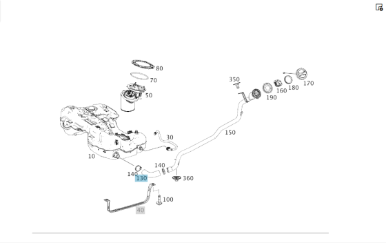 Mercedes-Benz  A2464760075 Шланг від заливної горловини до паливного бака CLA Shooting Brake X117 Одеса