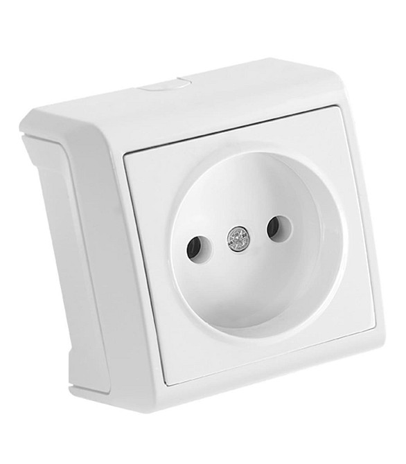 VERA Розетка зовнішня без заземлення біла Viko Харків - фото 2